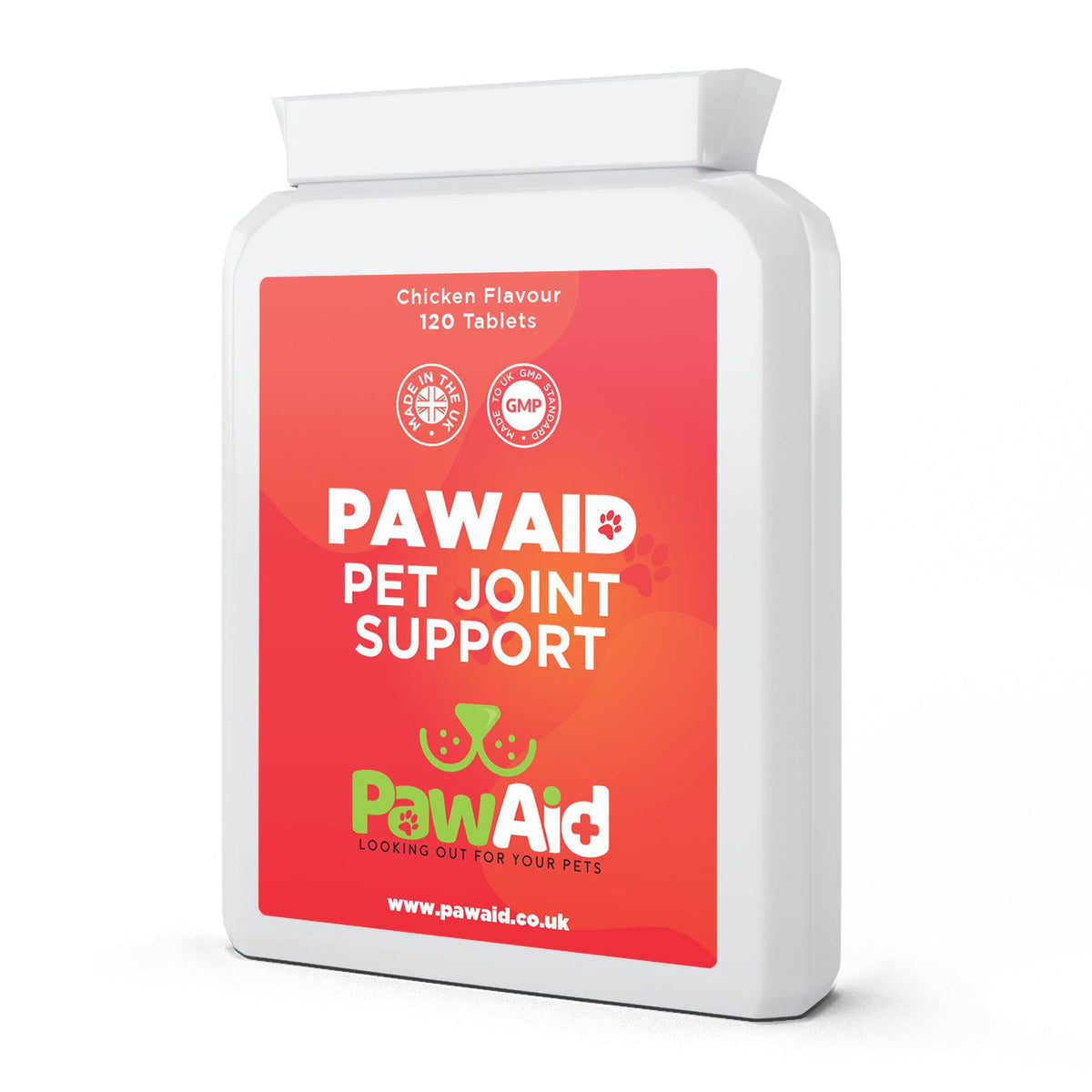 PawAid Pet Joint Support Chicken Flavour 120 Tablets