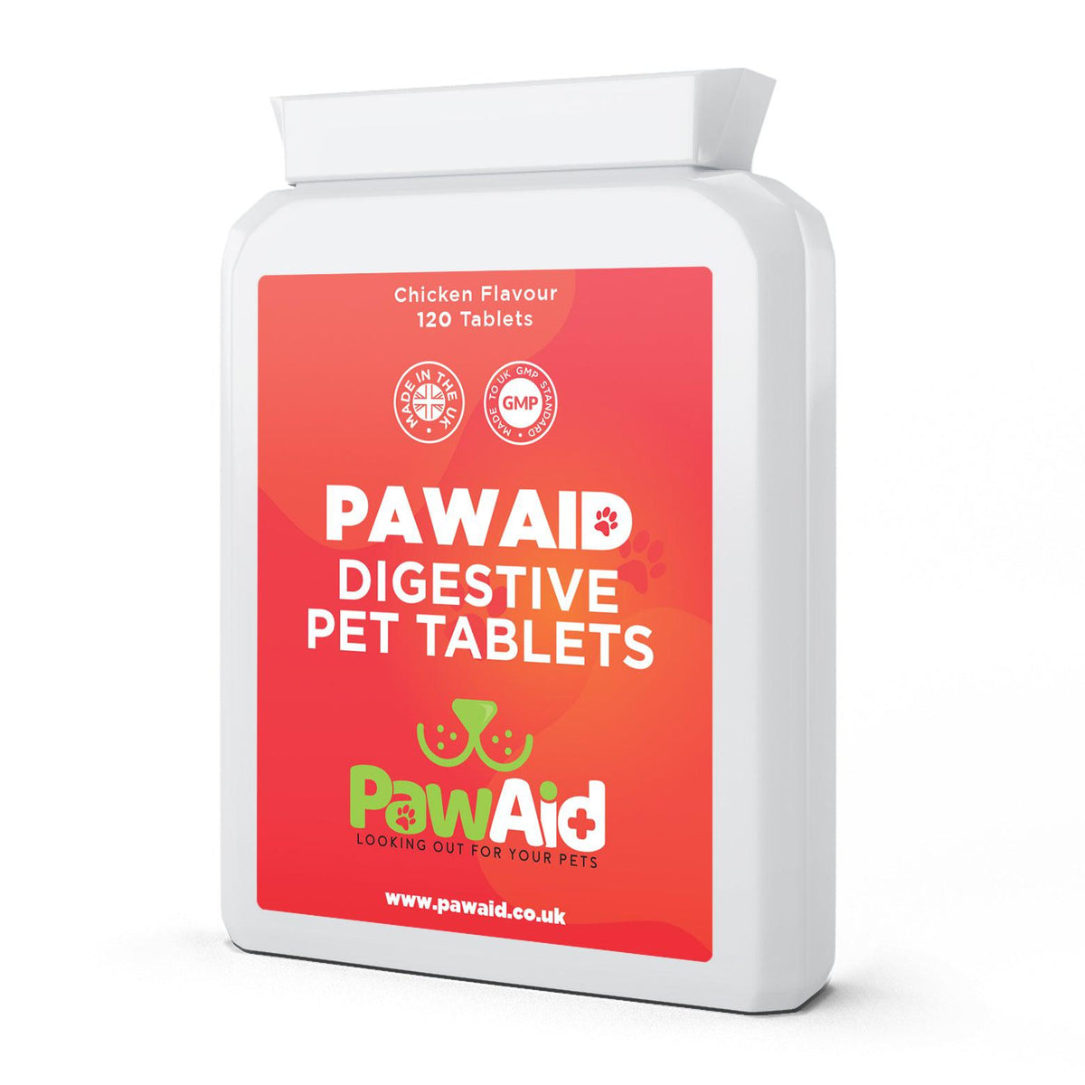 PawAid Digestive Pet Digestive Tablets Chicken Flavour 120 Tablets